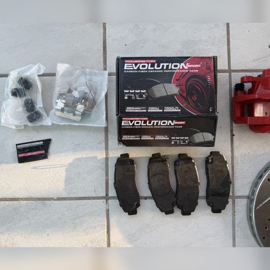 Rotores frontales PowerStop y Caliper Delantero con Pads de frenos delanteros - Imagen 3