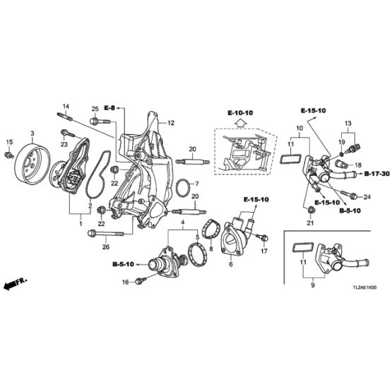 Honda - Acura [ORIGINAL] 37870-RWC-A01 Water Temperature Sensor - Imagen 3